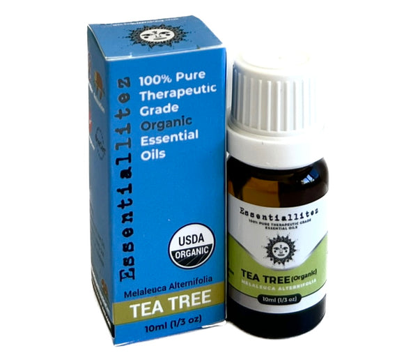 100% pure and organic tea tree  essential oil aroma fragrance oil usda organic melaleuca alternifolia 15ml EssentialLitez 