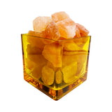 Himalayan CrystalLitez Aromatherapy Salt Lamp with UL Listed Dimmer Cord (Square)