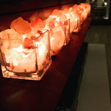 Himalayan CrystalLitez Aromatherapy Salt Lamp with Dimmer Cord (Clear Square) - himalayancrystallitez.com