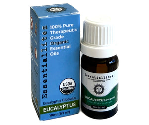 eucalyptus essential oil USDA organic 100% pure for aromatherapy cold sinus bug mosquito repellent 