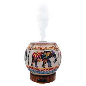 elephant essential oil diffuser for aromatherapy mister handmade boho decor gift color changing 