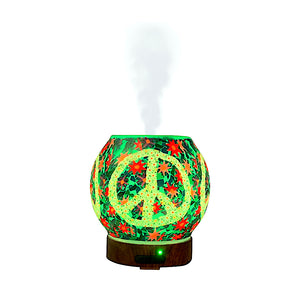 peace sign essential oil diffuser aromatherapy candle warmer 