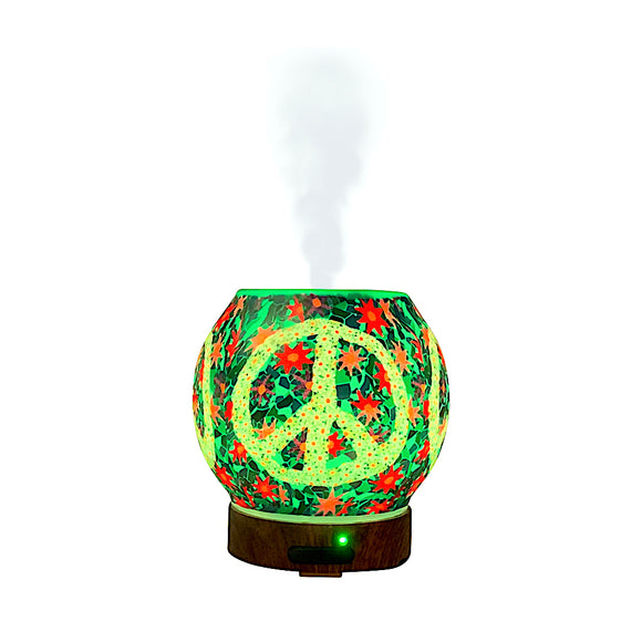 peace sign essential oil diffuser aromatherapy candle warmer 