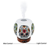 sugar skull color changing diffuser for essential oils aromatherapy ultrasonic handmade fancy 